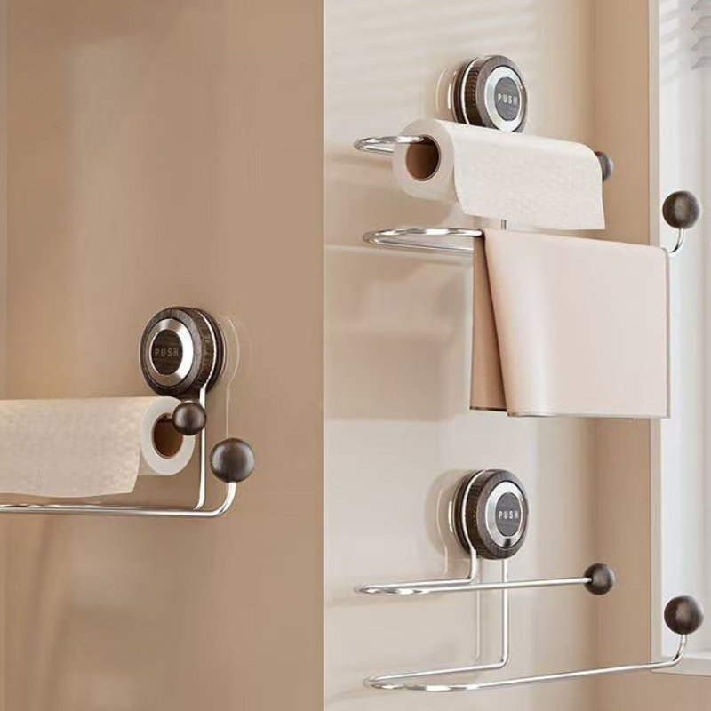 Home Bathroom Paper Towel Holder - Mensola da Parete Senza Foratura per