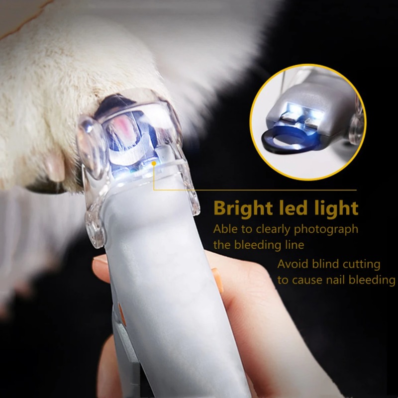 Home Bathroom Cleaner - Tagliaunghie per Animali Domestici con Luce