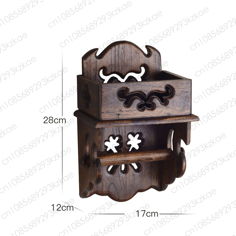 Home Bathroom Paper Towel Holder - Portarotolo in Legno, Portaoggetti da Bagno,