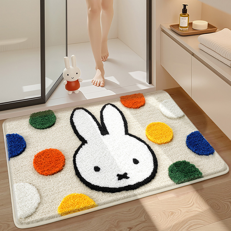 Home Goods Bathroom Accessories - Tappetino Kawaii Miffy, Tappeto da Bagno