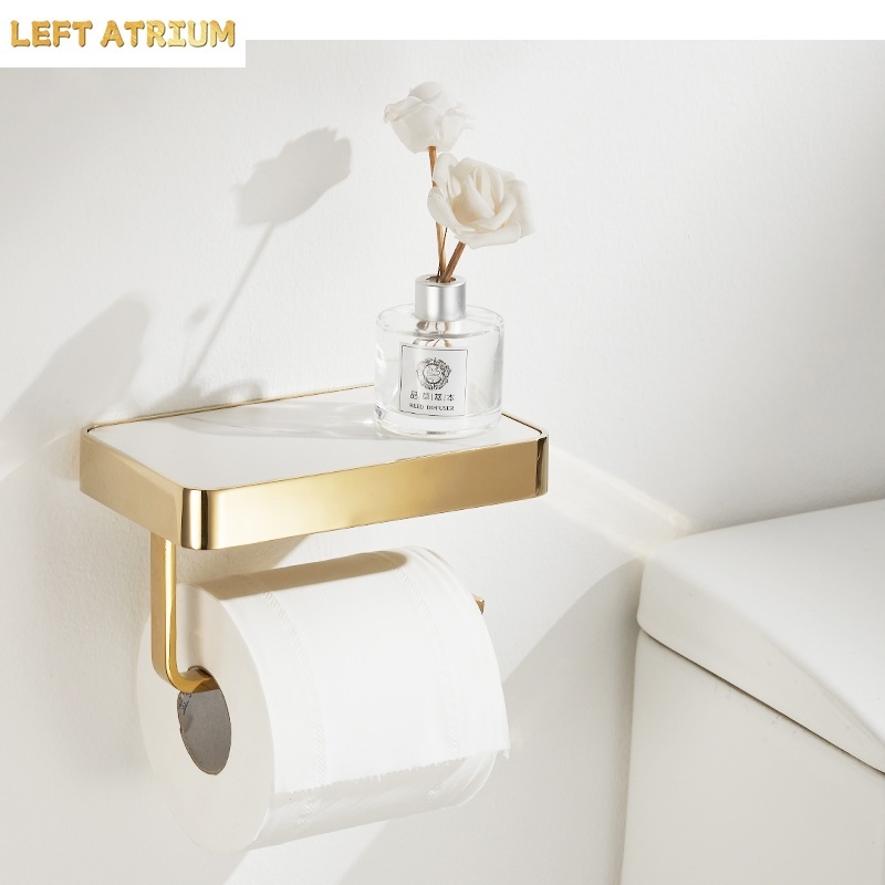 Home Bathroom Paper Towel Holder - Porta fazzoletti in metallo, supporto per