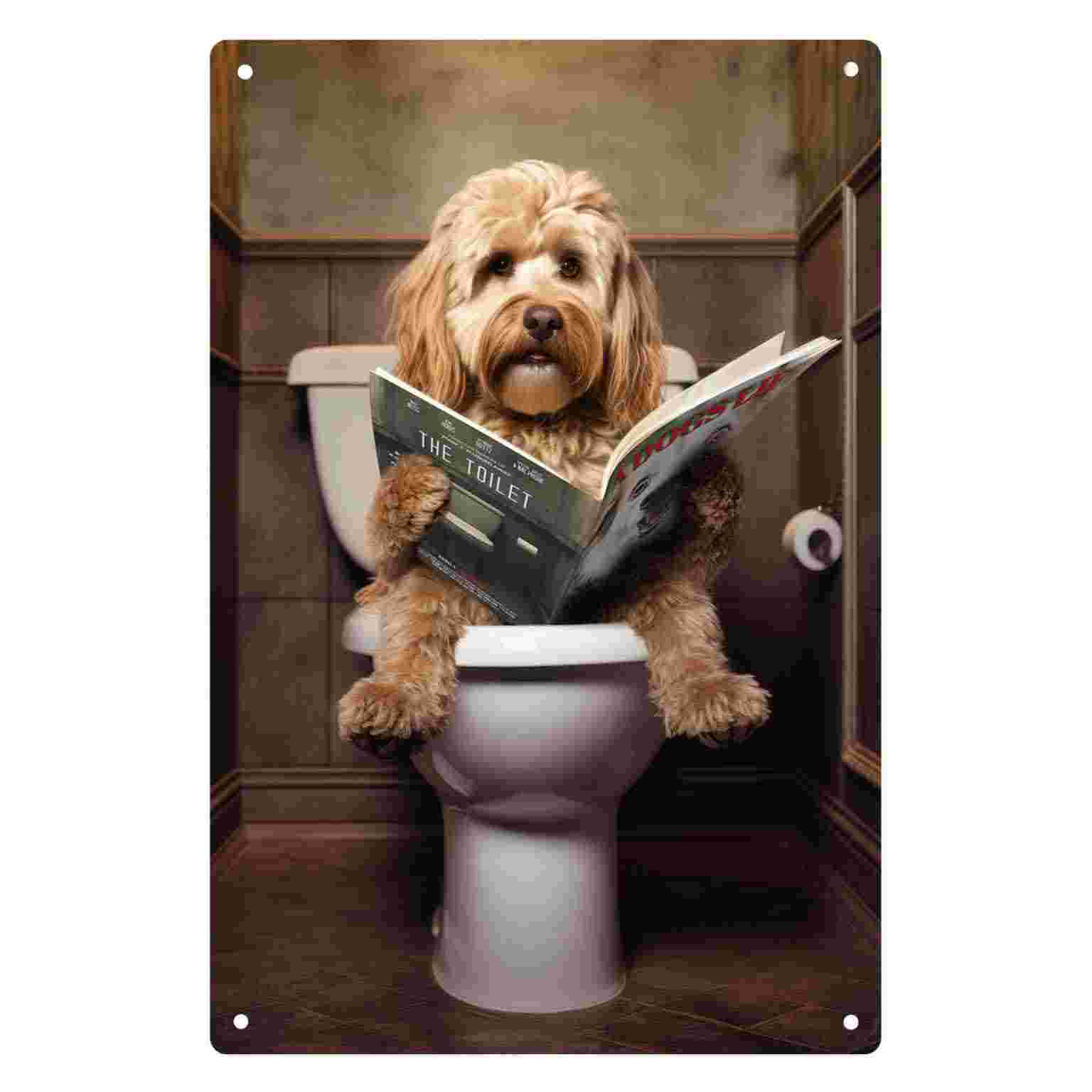 Home Bathroom Wall Decor - Insegna da parete in metallo 2D