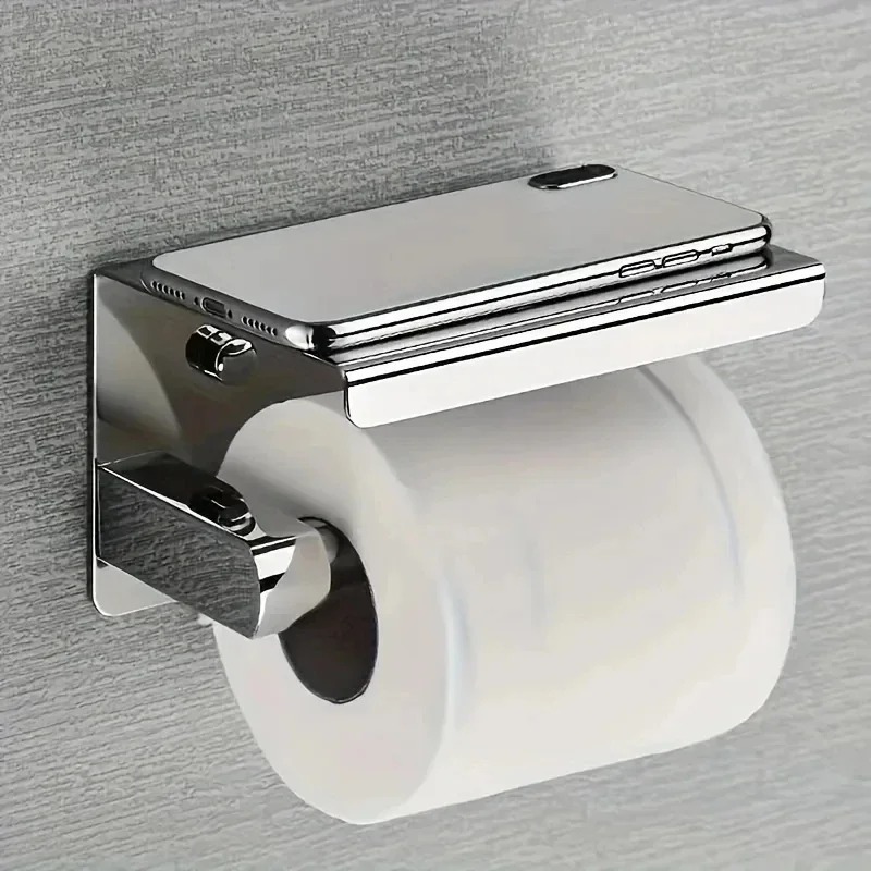 Home Bathroom Paper Towel Holder - Portarotolo da Bagno in Acciaio Inossidabile,