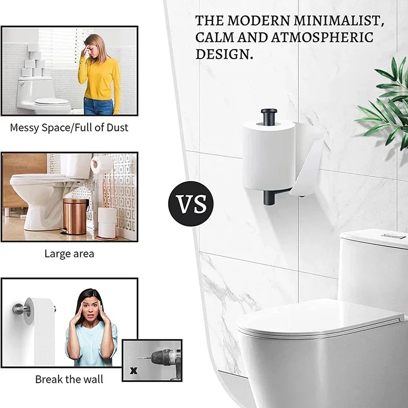 Portarotolo Adesivo Nero per C - Home Bathroom Paper Towel Holder recensione e prezzo
