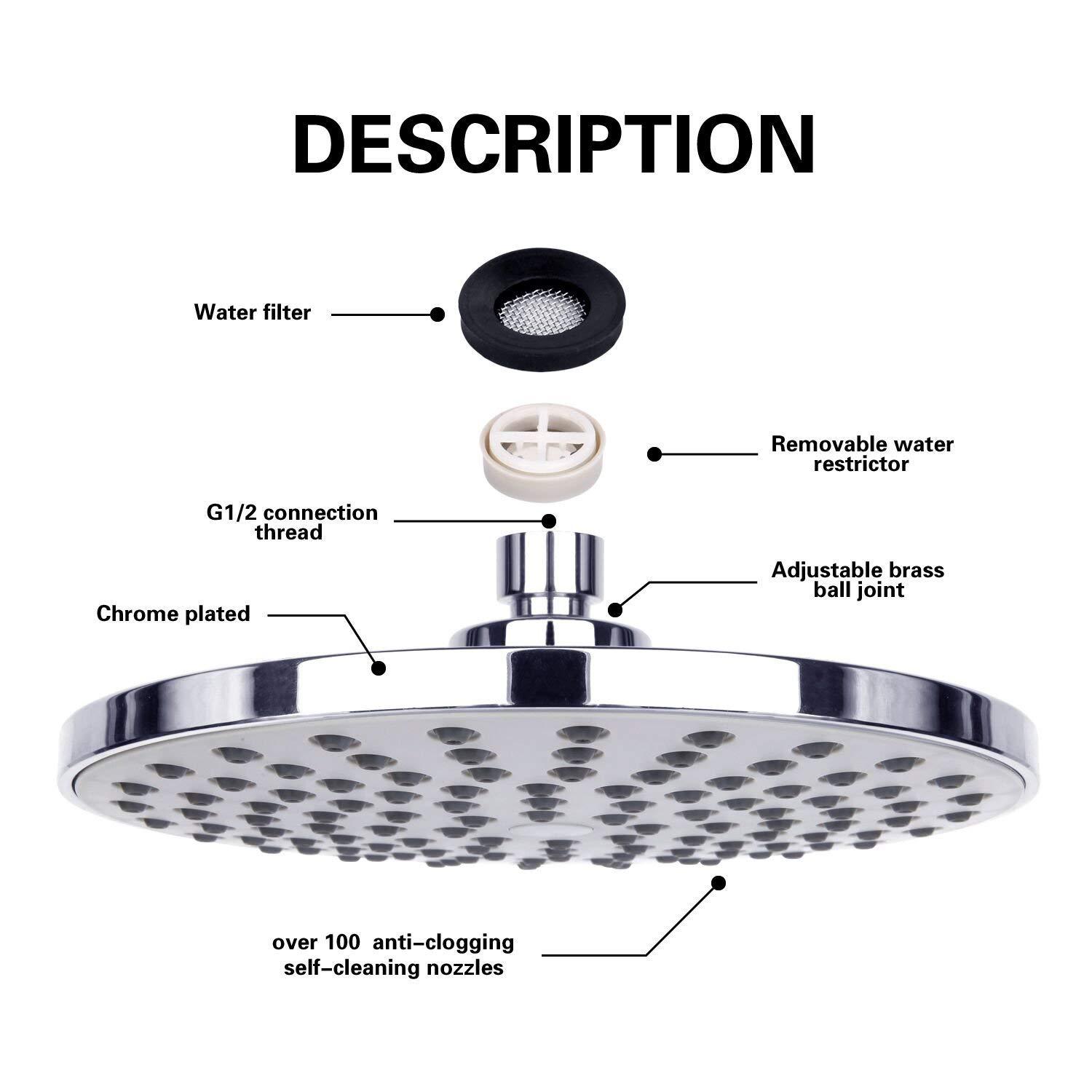 Soffione Doccia a Pioggia con  - Home Bathroom Products recensione e prezzo