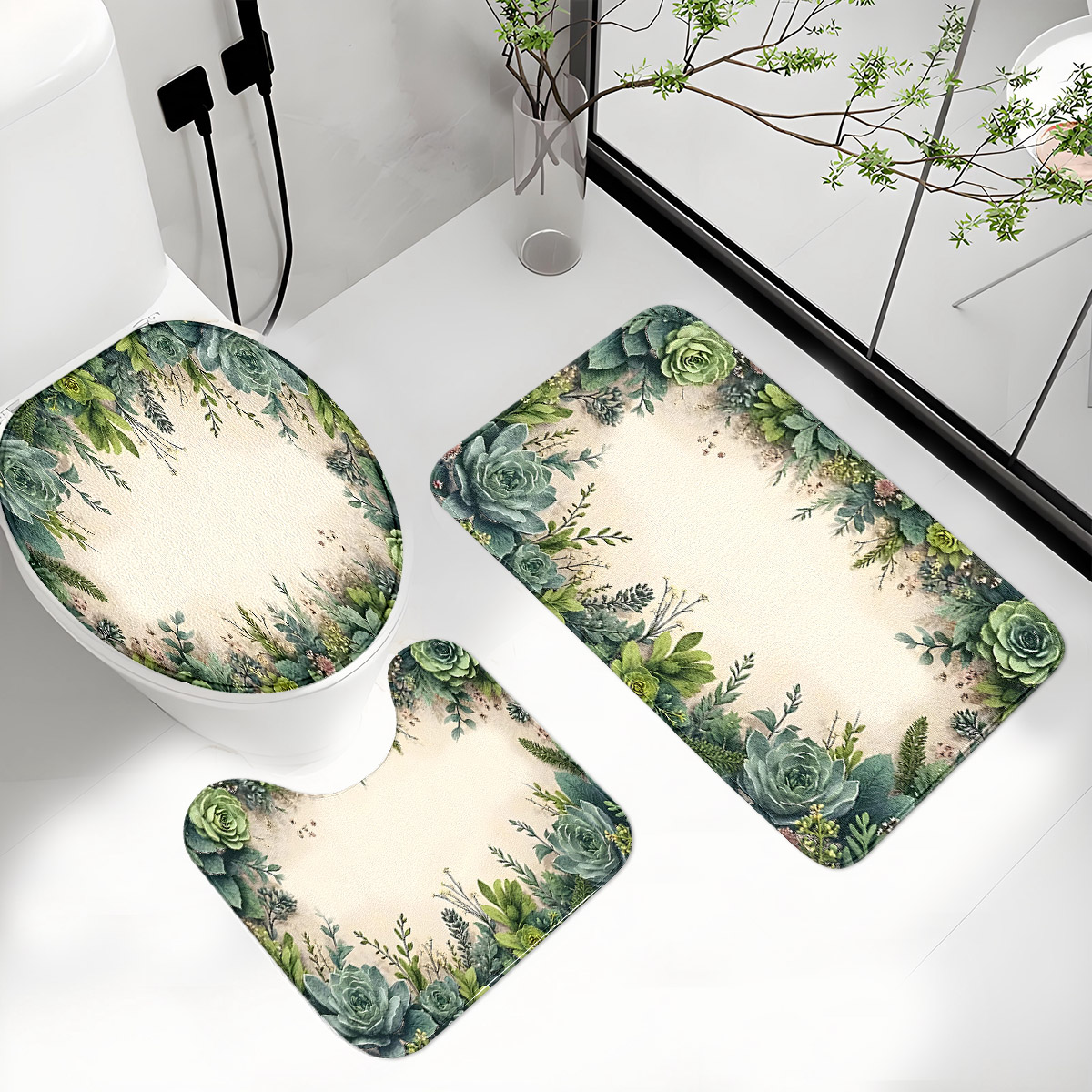 Set da Bagno Retrò Succulent i - Zara Home Bathroom Mat recensione e prezzo